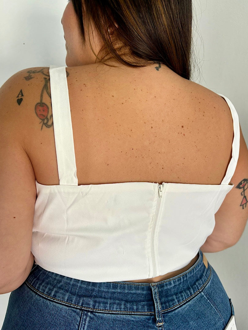 Plus Size Lace Up Corset
