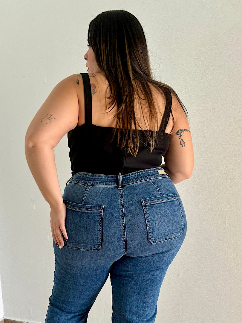 Plus Size Lace Up Corset