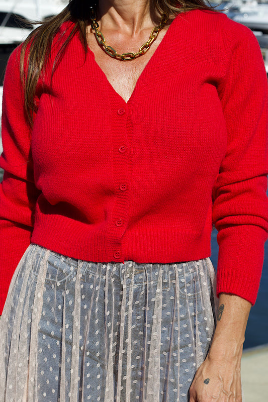 Simply Red Cardigan
