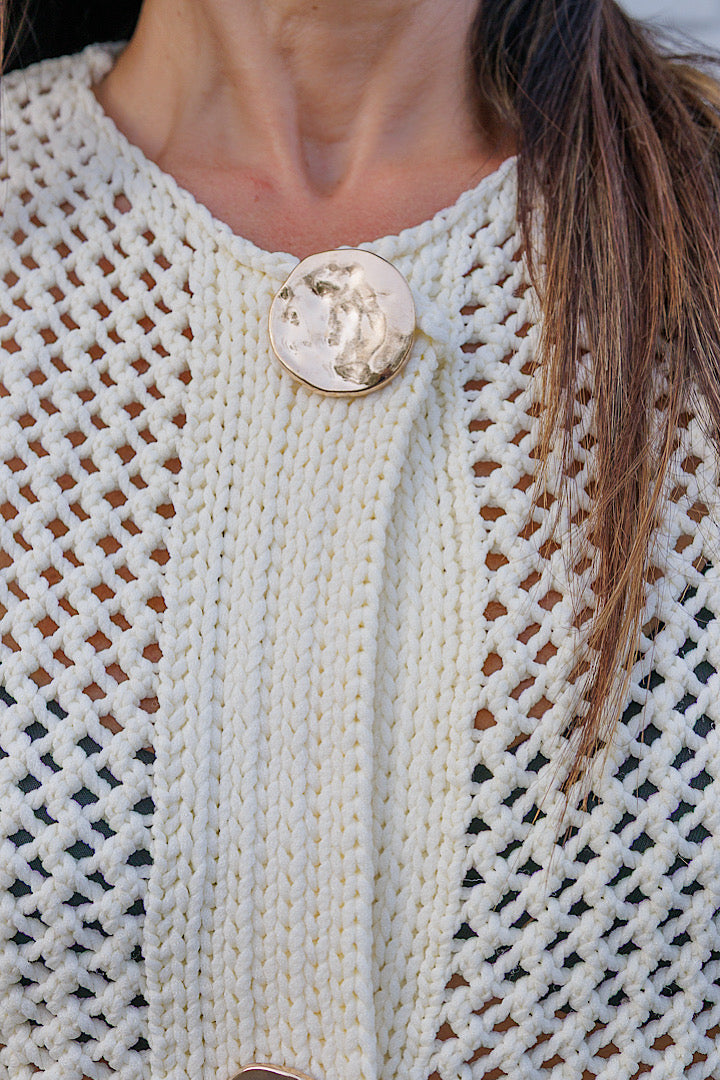 Gold Button Vest