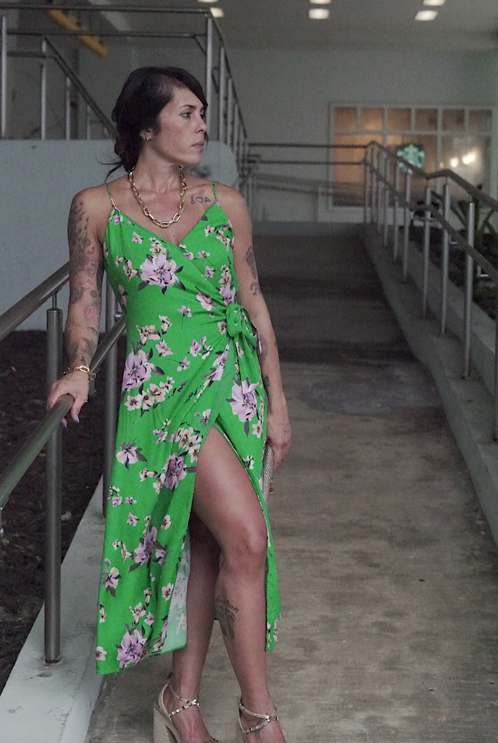 Emerald Wrap Dress understated-eboutique Emerald Wrap Dress understated-eboutique