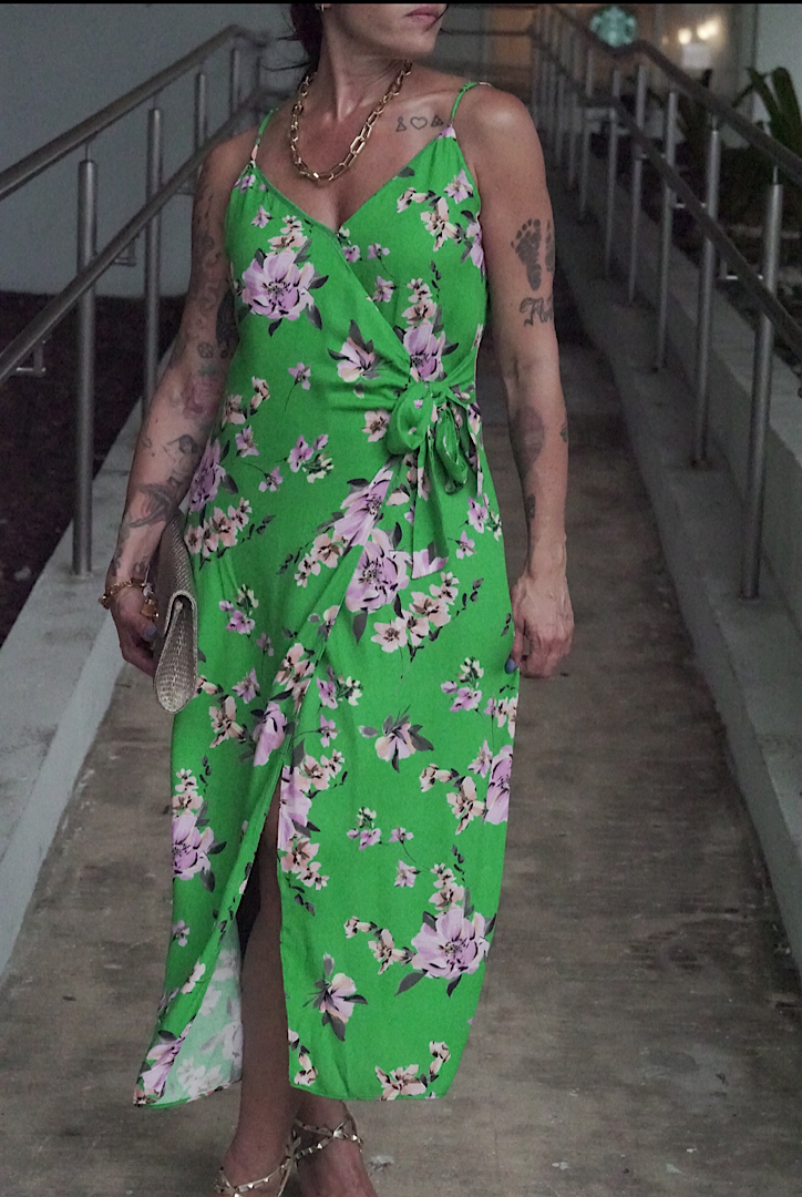 Emerald Wrap Dress