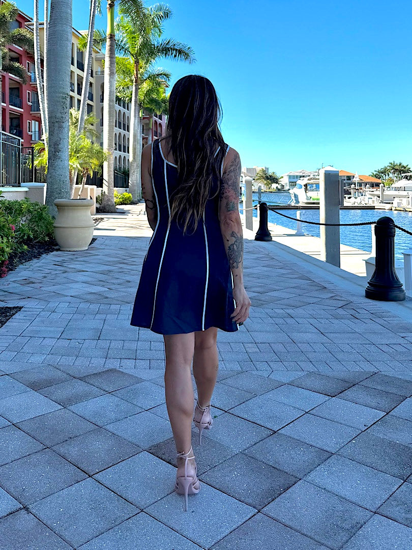 Blue Line Dress