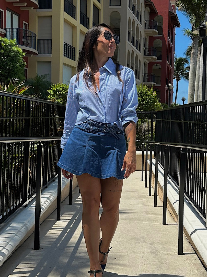 Blue Crush Mini Skirt