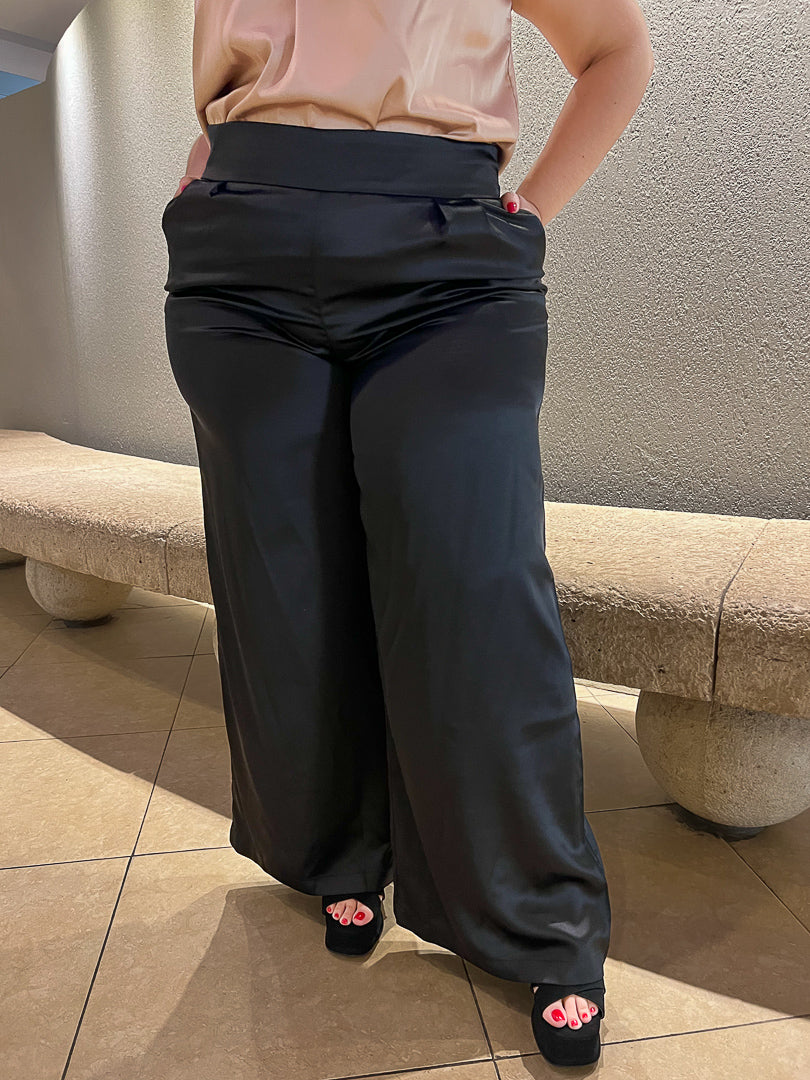 Satin Wide Leg Pants