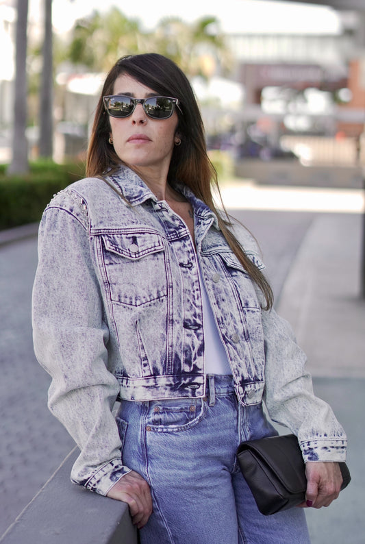 Acid Wash Denim Jacket