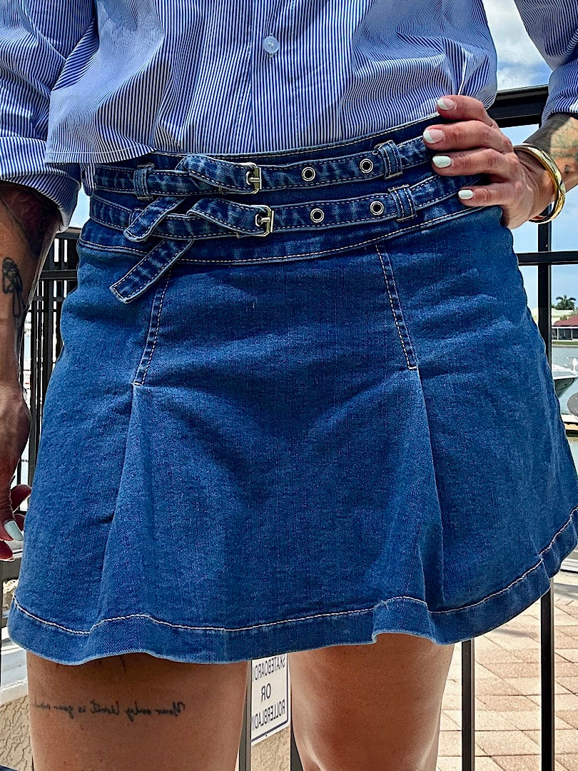 Blue Crush Mini Skirt