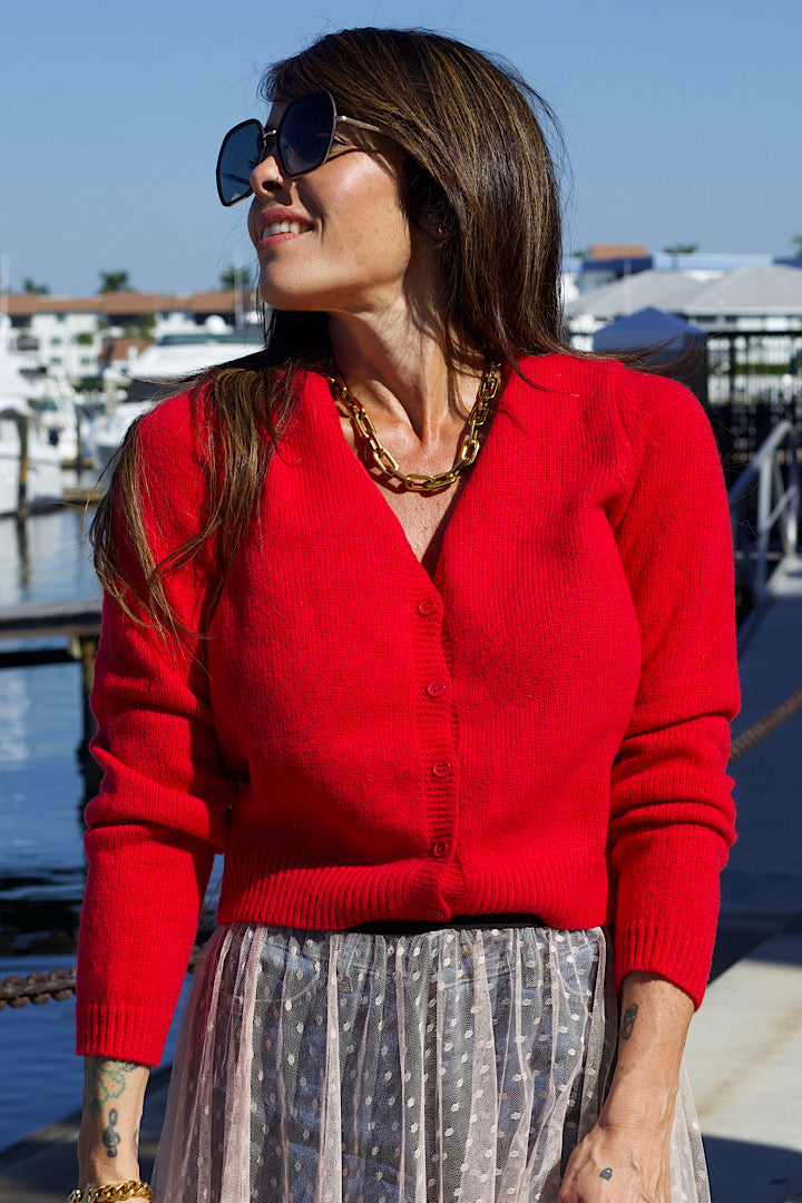 Simply Red Cardigan
