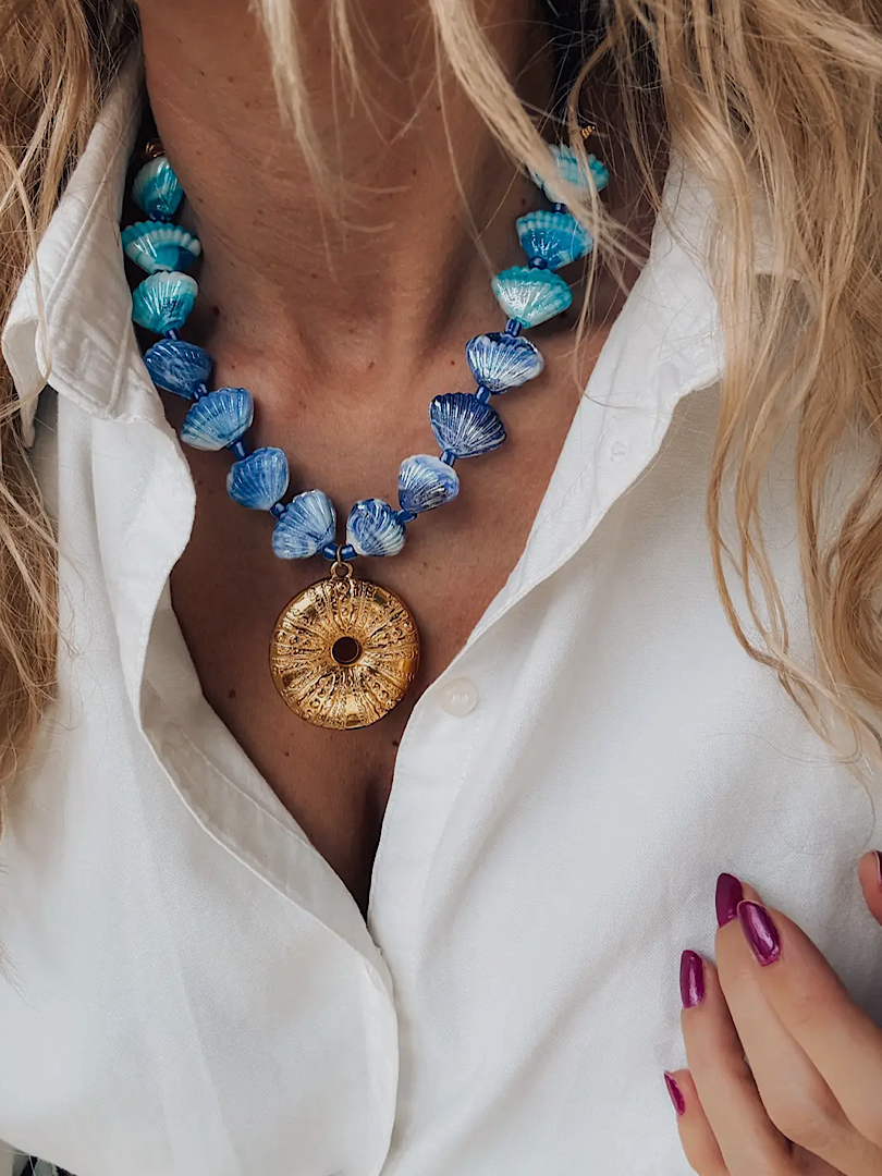 Golden Urchin Necklace