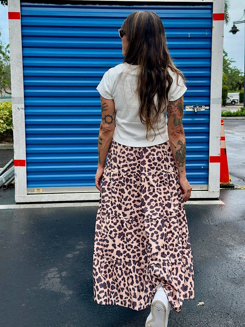 Leopard Rust Skirt
