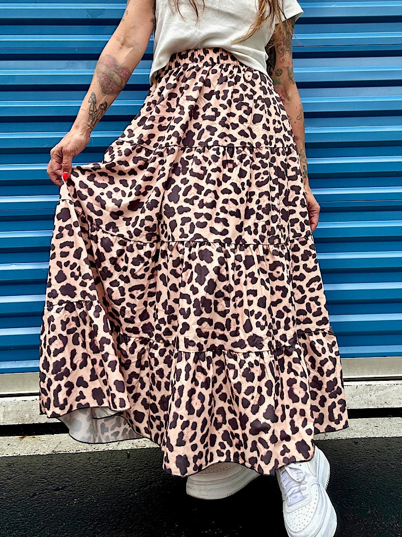 Leopard Rust Skirt