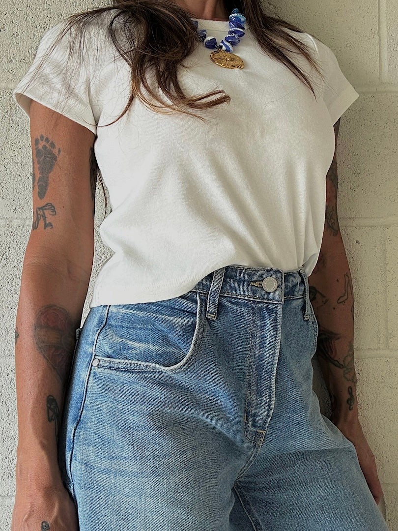 White & Simple Top