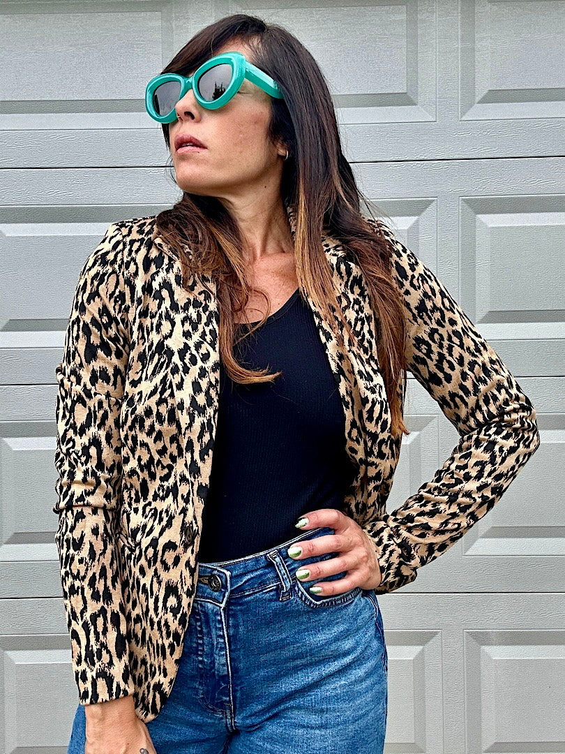 Leopard Blazer