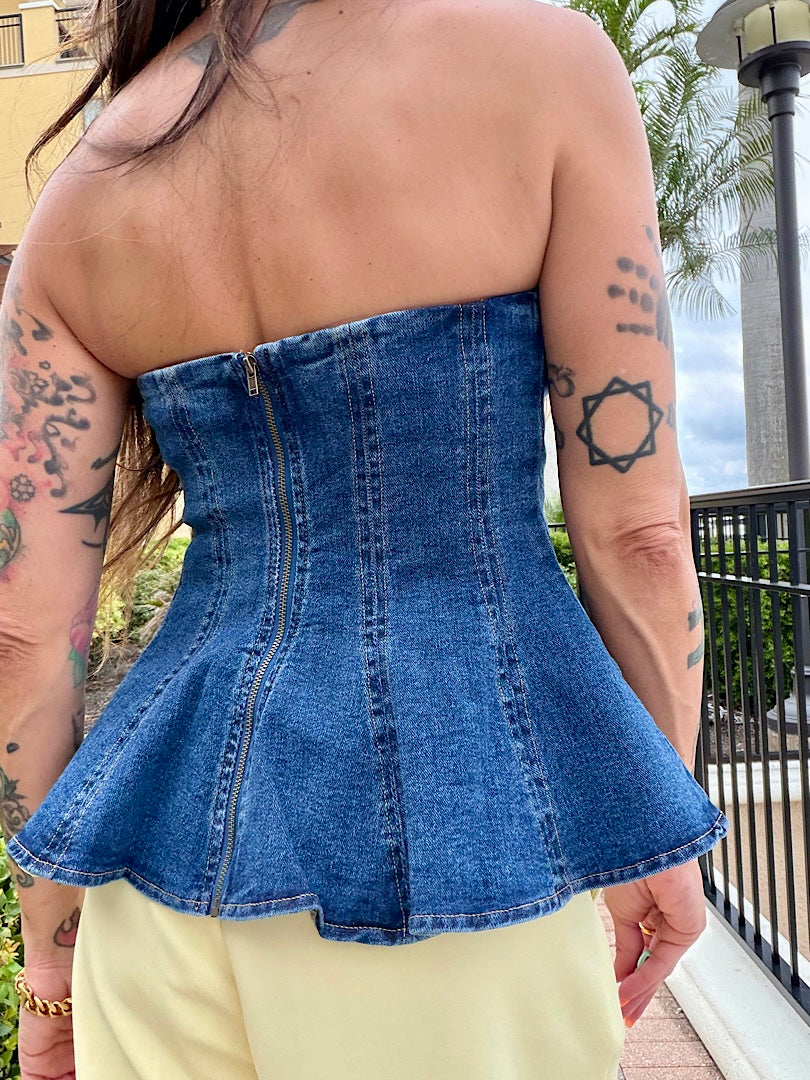 Denim Bustier