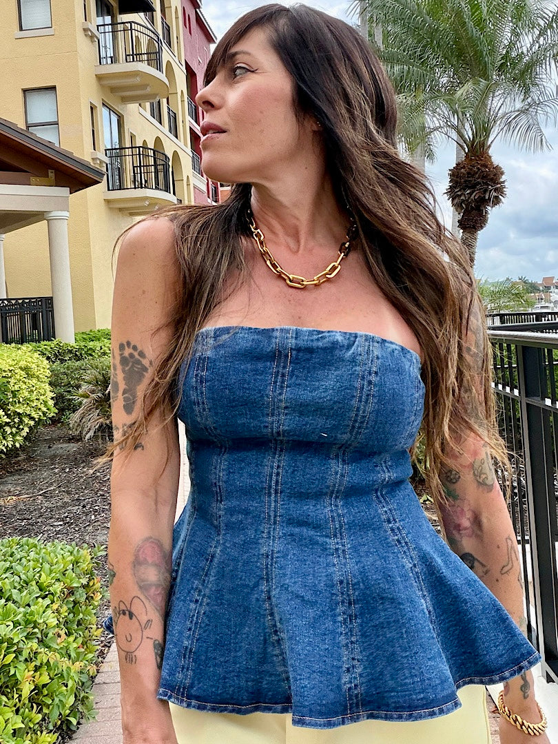 Denim Bustier
