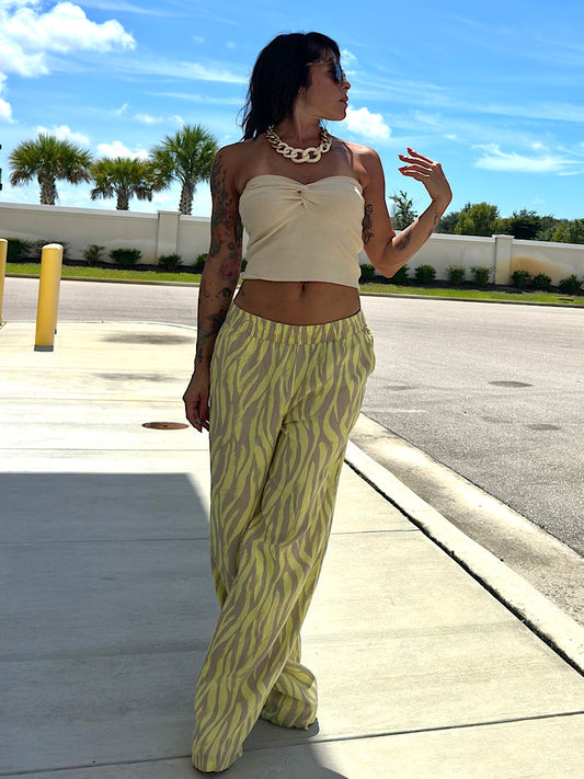 Lemon Beige Pants