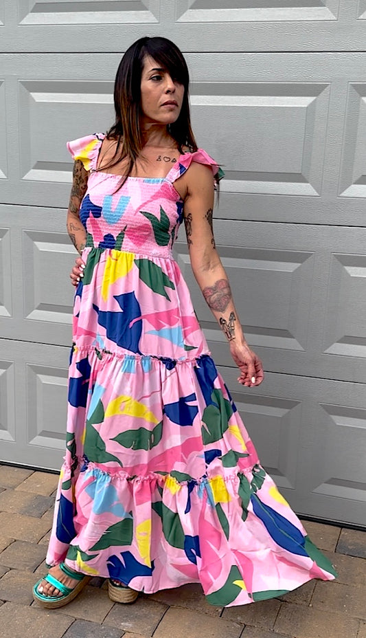 Floral Print Maxi Dress