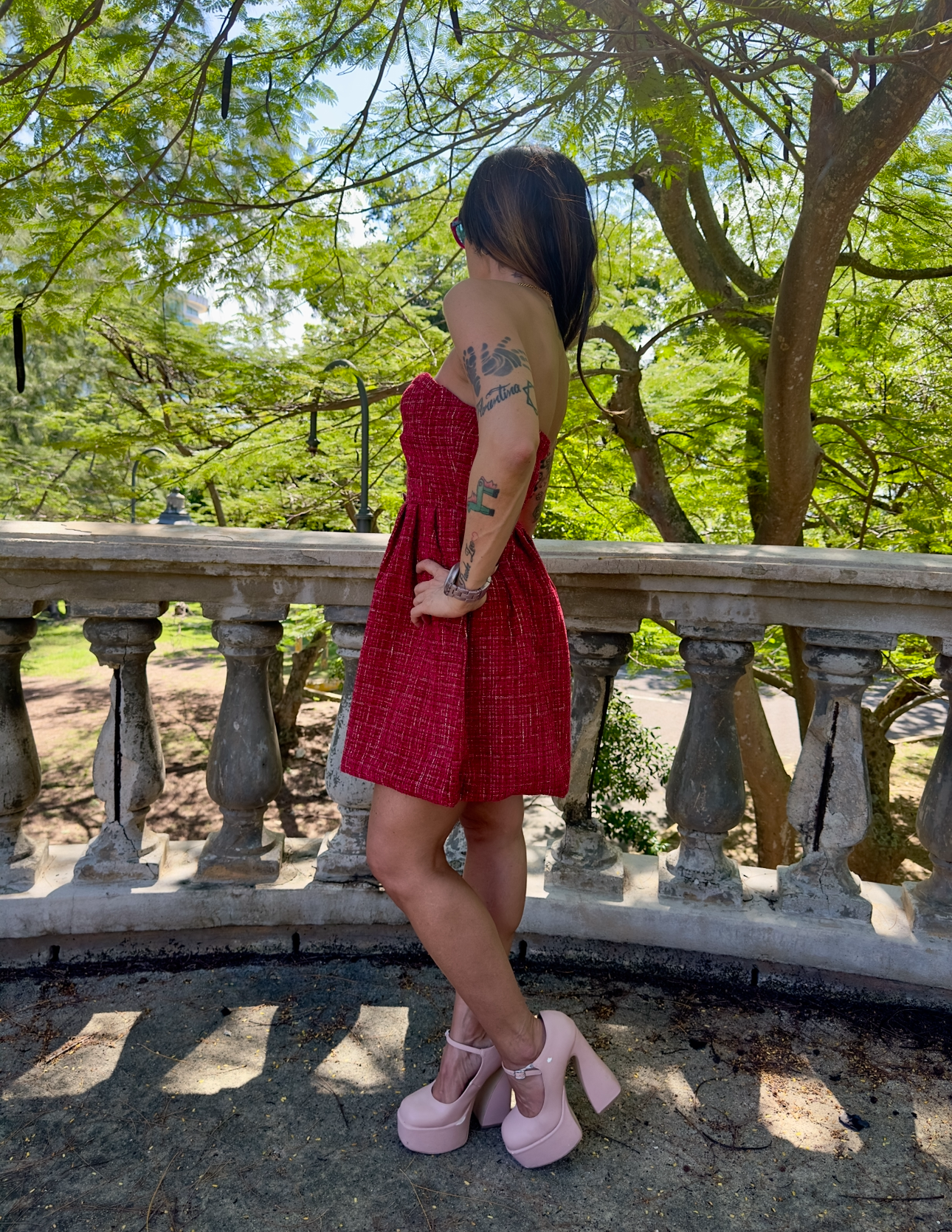 Monochromatic Red Dress