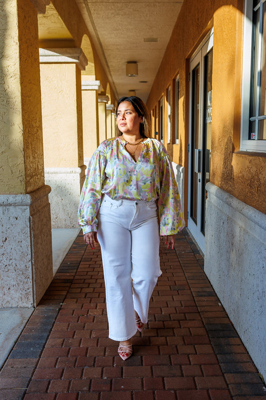 White Wide Leg Jeans