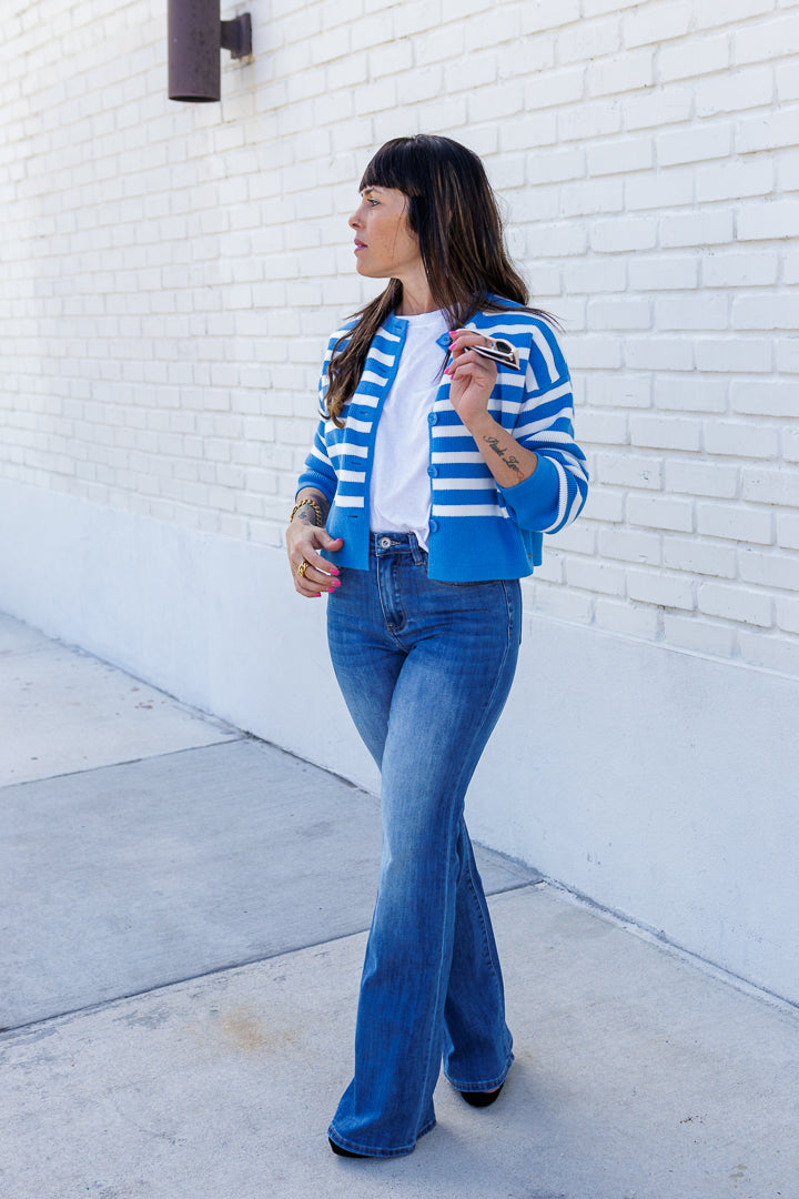 Lightweight Stripe Cardigan