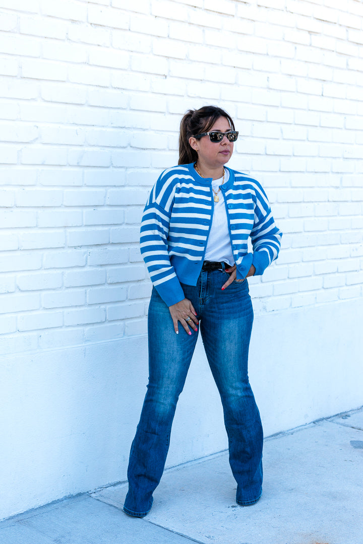 Lightweight Stripe Cardigan