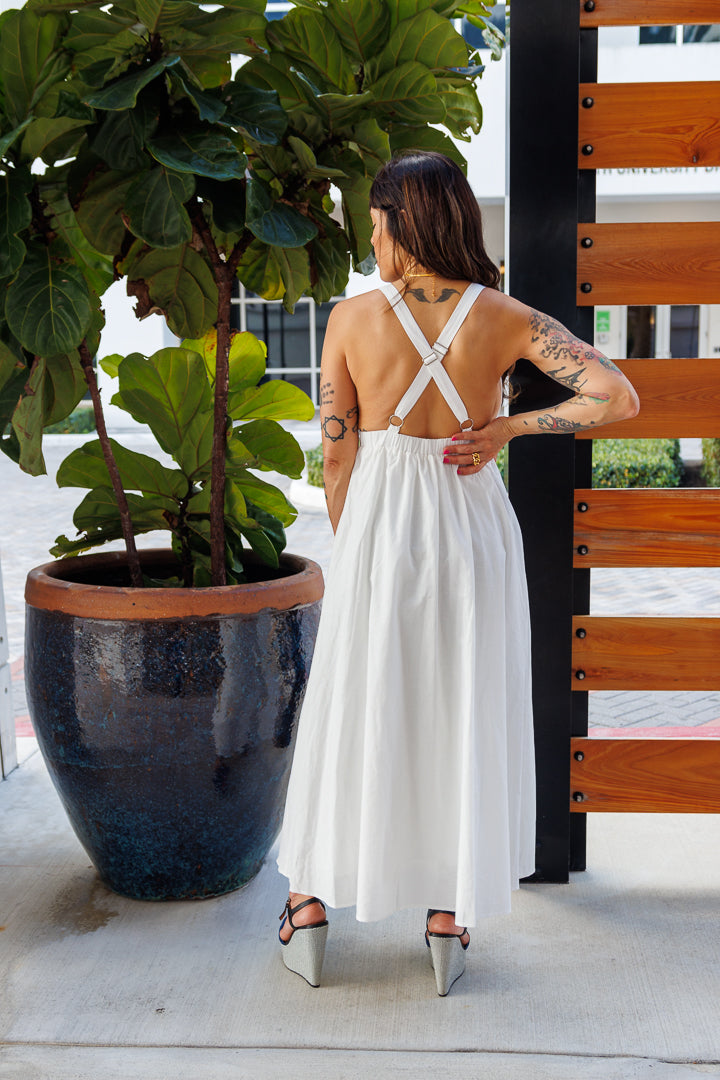 Bodiced Detailed Open Back Dress