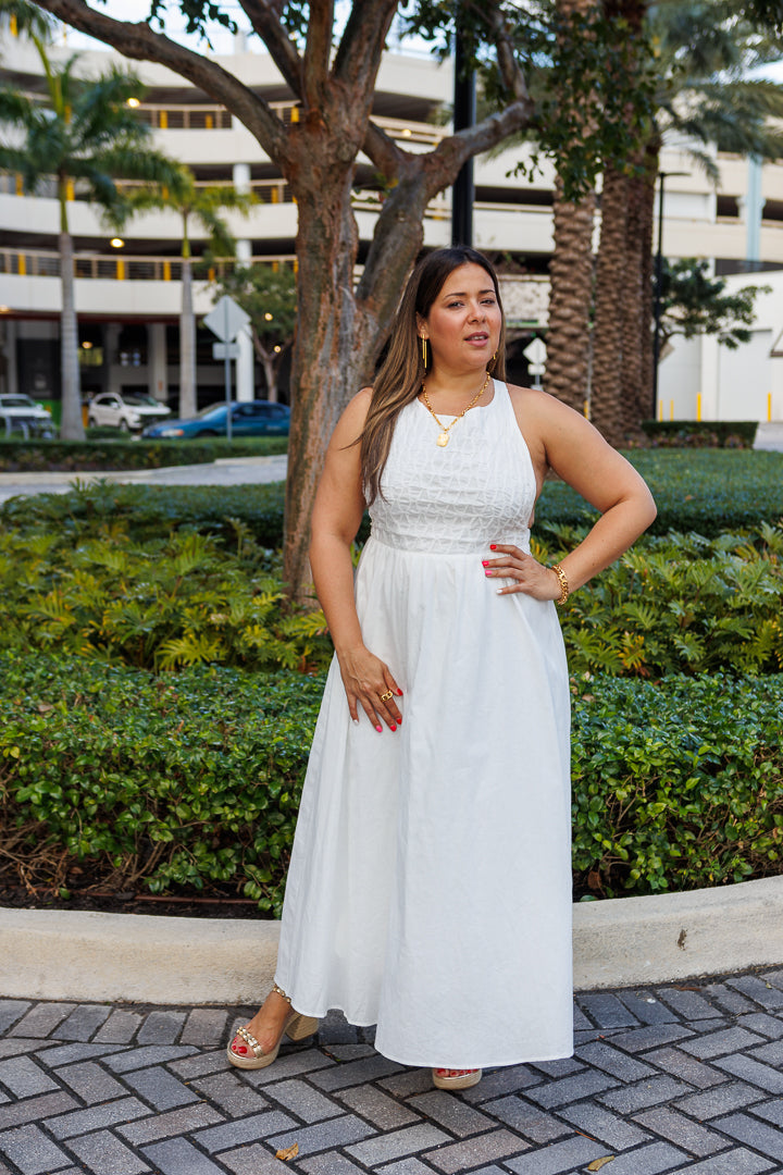 Bodiced Detailed Open Back Dress