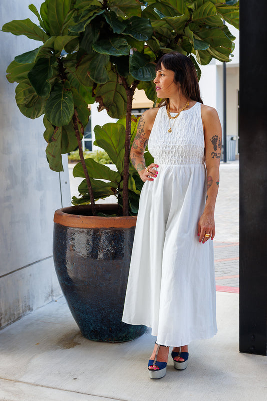 Bodiced Detailed Open Back Dress