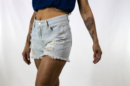 Highwaist Denim Short