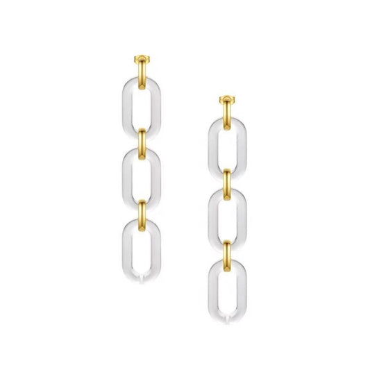 Lindsay Acrylic Drop Earrings